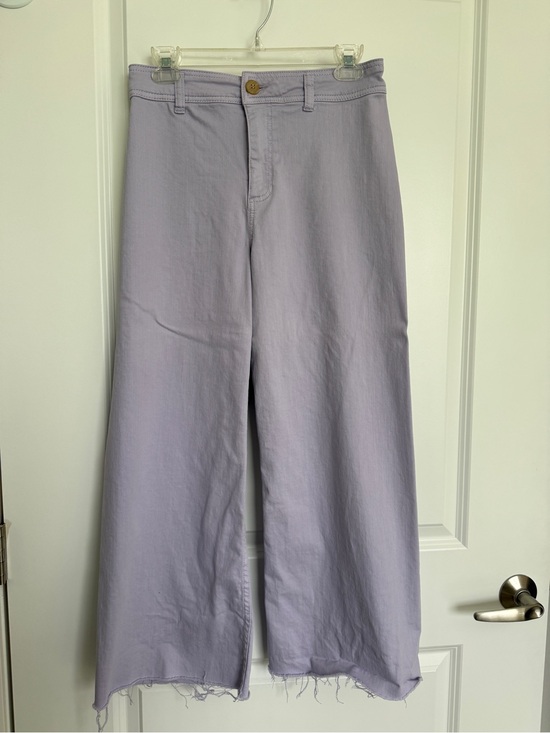 ANTONIO MELANI Pants - Antonio Melani | Wide Leg Cotton-Linen Blend Pants in Light Lavender